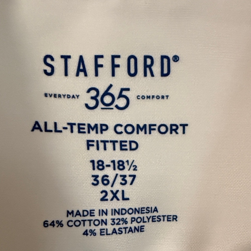 Stafford Classic White Dress Shirt - Picture 2 of 5